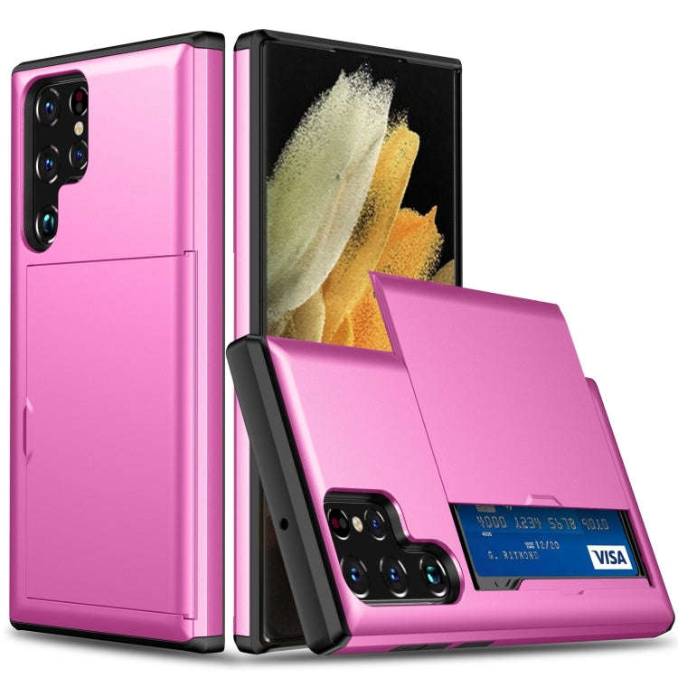Shockproof Armor Phone Case with Card Slot, For Samsung Galaxy S24 Ultra 5G, For Samsung Galaxy S...
