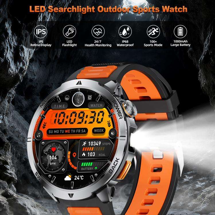 MT68 Outdoor Smart Watch  1.7 inch IPS, 1000mAh