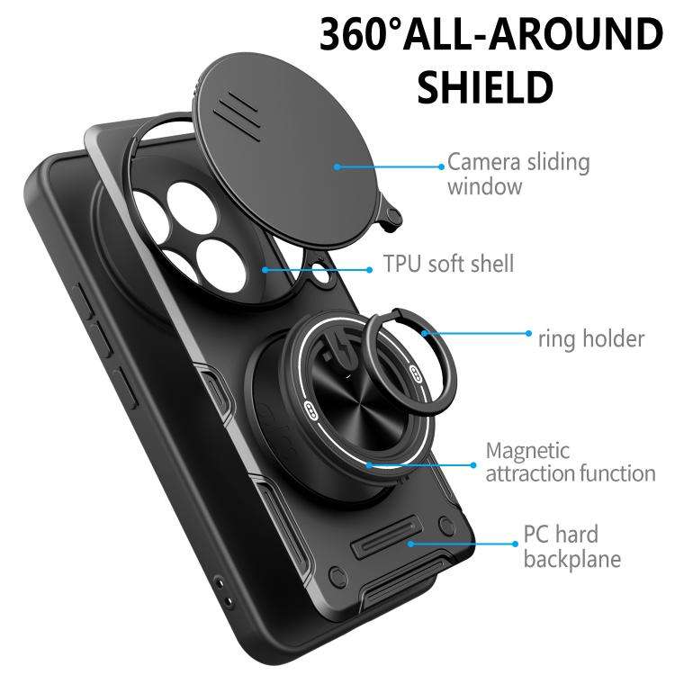 Sliding Ring Holder Phone Case for Redmi Note 15 Series
