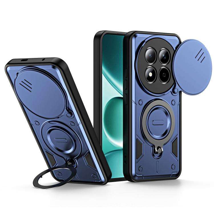Ring Holder Lens Slide Cover Phone Case, For Redmi Note 15 Pro+ Global 163.3m, For Redmi Note 15 ...