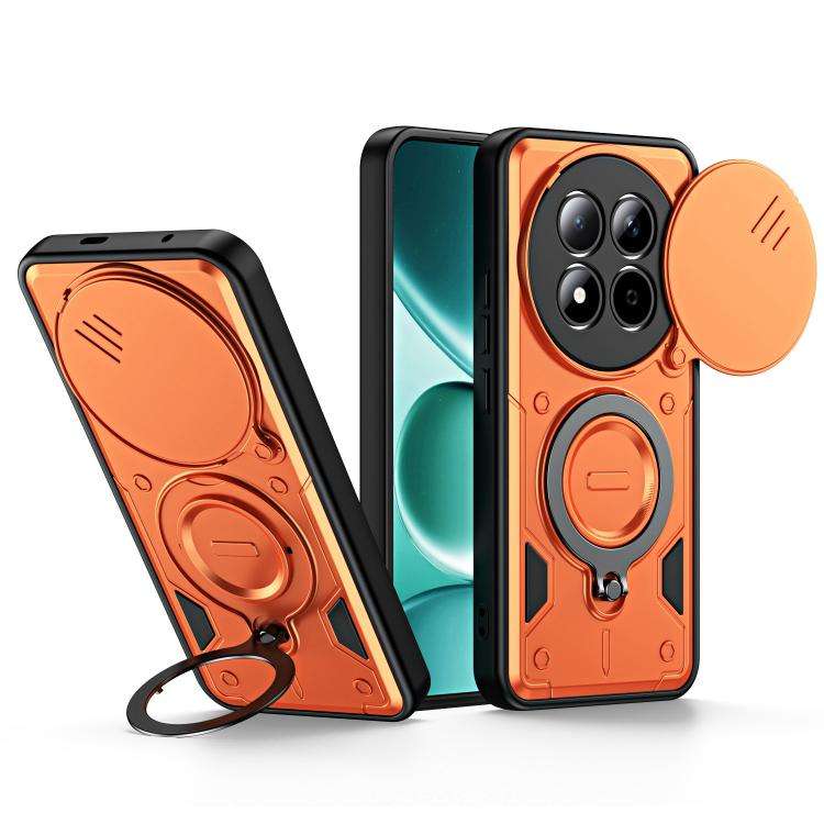 Ring Holder Lens Slide Cover Phone Case, For Redmi Note 15 Pro+ Global 163.3m, For Redmi Note 15 ...