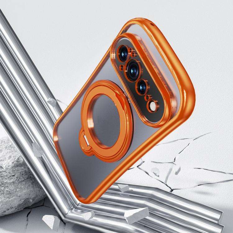 360 Degree Rotation Holder Magnetic Electroplated Phone Case, For Google Pixel 11 Pro XL, For Goo...