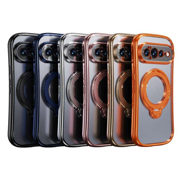 360 Degree Rotation Holder Magnetic Electroplated Phone Case, For Google Pixel 11 Pro XL, For Goo...