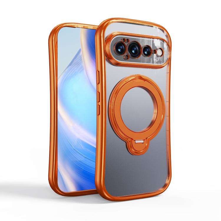 360 Degree Rotation Holder Magnetic Electroplated Phone Case, For Google Pixel 11 Pro XL, For Goo...