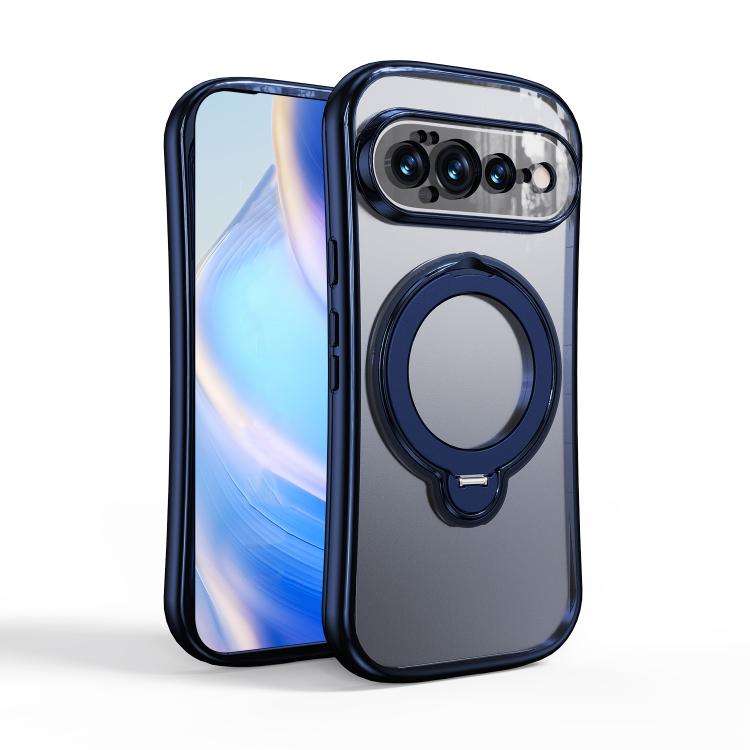 360 Degree Rotation Holder Magnetic Electroplated Phone Case, For Google Pixel 11 Pro XL, For Goo...