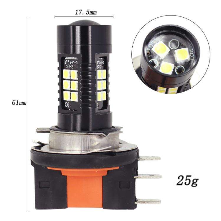 1pair Automotive High-power LED White Light Fog Lamp, H15