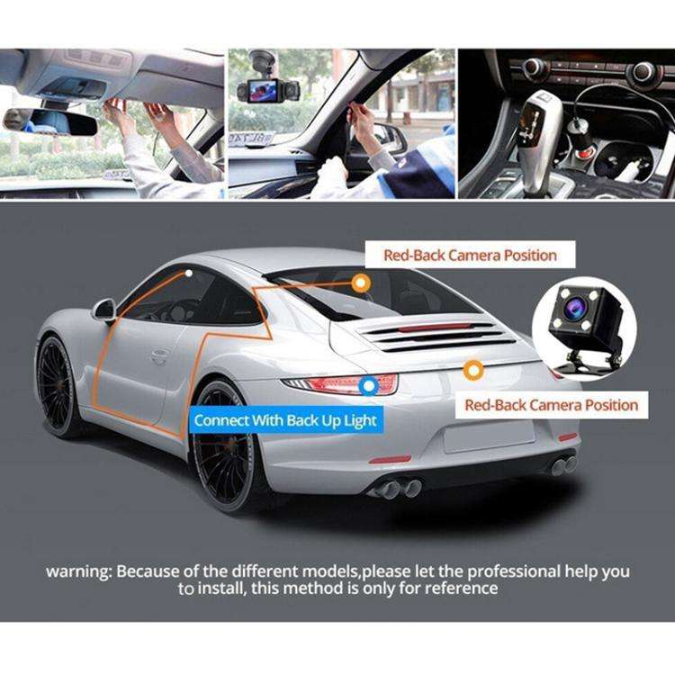 WIFI 4K Three-Lens Car Driving Recorder (G79)