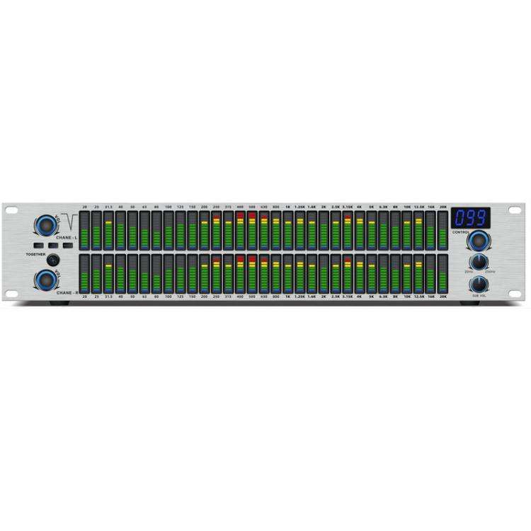 EQ-A32 Digital Equalizer Stage Home Karaoke Noise Reduction Audio Processor, EU Plug, US Plug, UK...