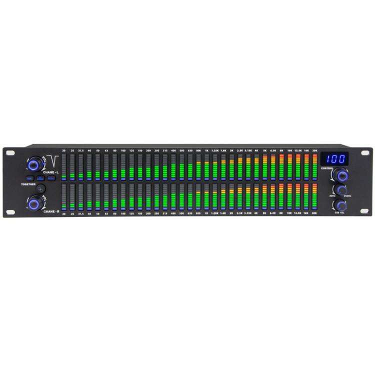 EQ-A32 Digital Equalizer Stage Home Karaoke Noise Reduction Audio Processor, EU Plug, US Plug, UK...