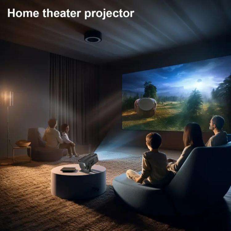 HY320 Mini Android 11 Portable 4K HD Projector With WiFi 6, Bluetooth, 180-Degree Rotation, Wirel...