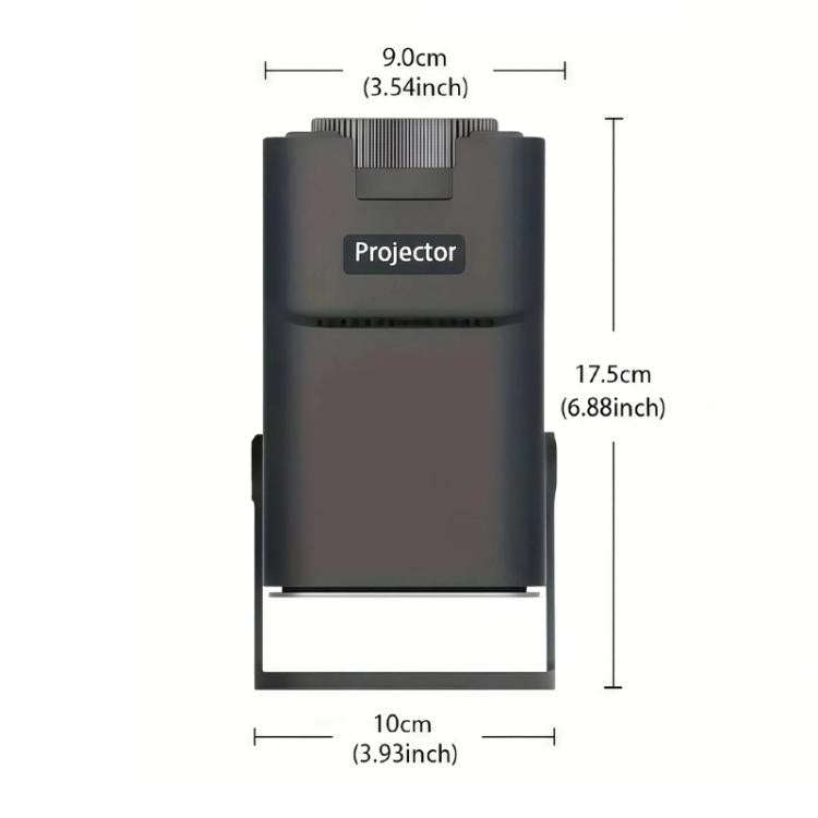 HY320 Mini Android 11 Portable 4K HD Projector With WiFi 6, Bluetooth, 180-Degree Rotation, Wirel...