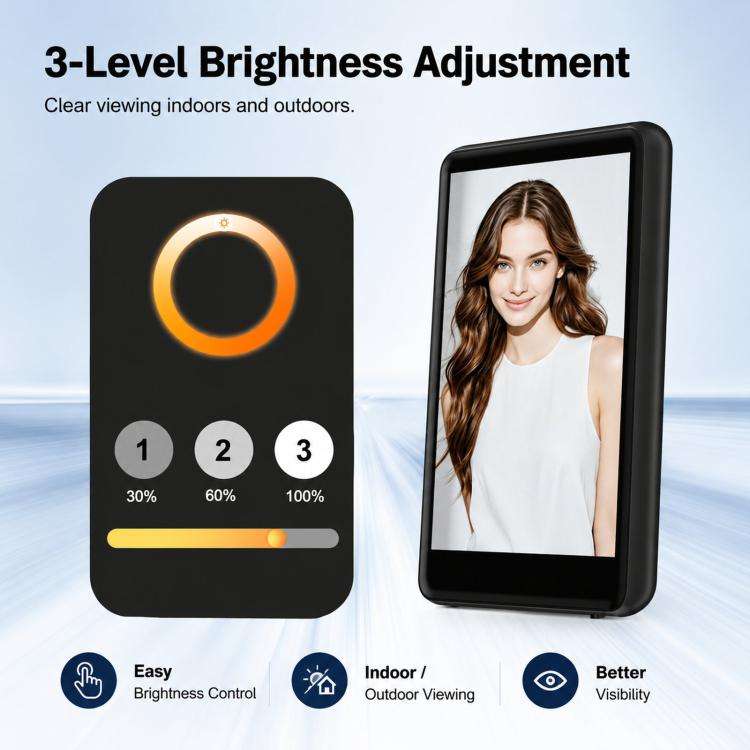 Magnetic Phone Screen Mirror Wireless Rear Camera Selfie Display