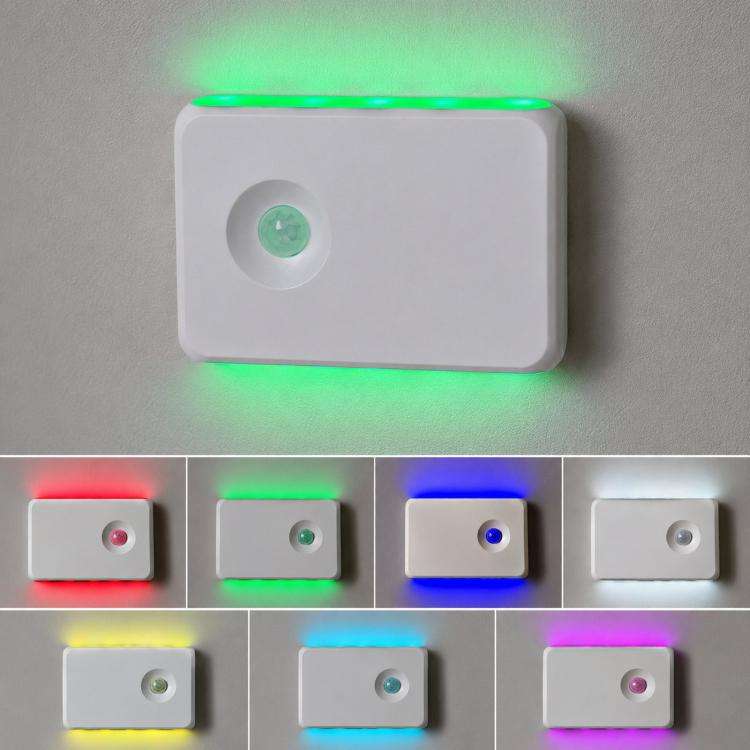Backlit Magnetic Motion Sensor Night Light LED Wall Sconce Rechargeable Hallway Lamp, Warm Light,...