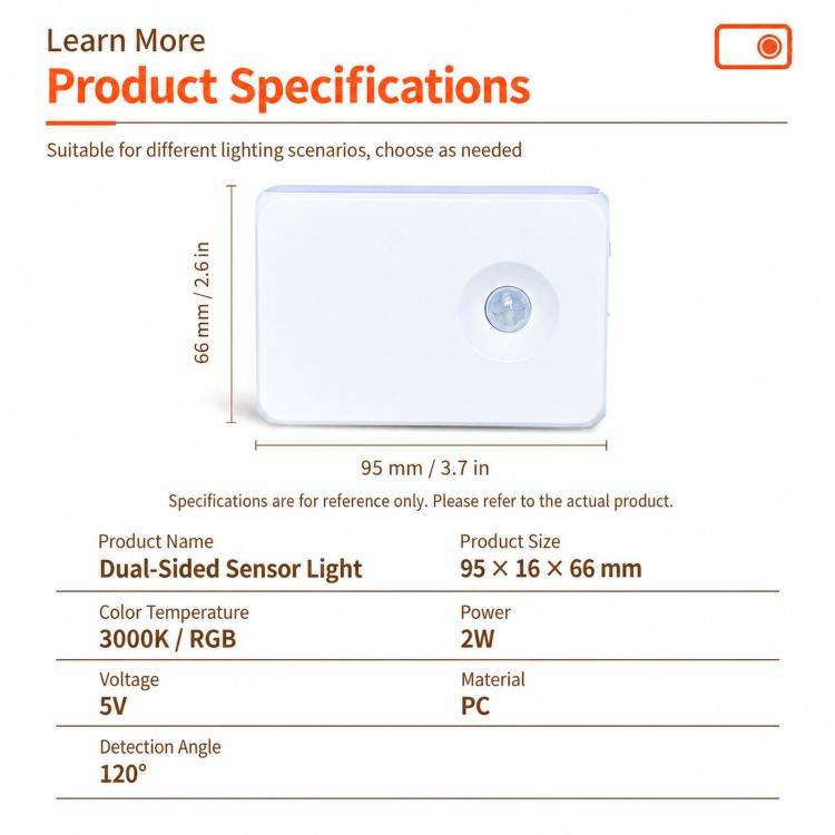 Backlit Magnetic Motion Sensor Night Light LED Wall Sconce Rechargeable Hallway Lamp, Warm Light,...
