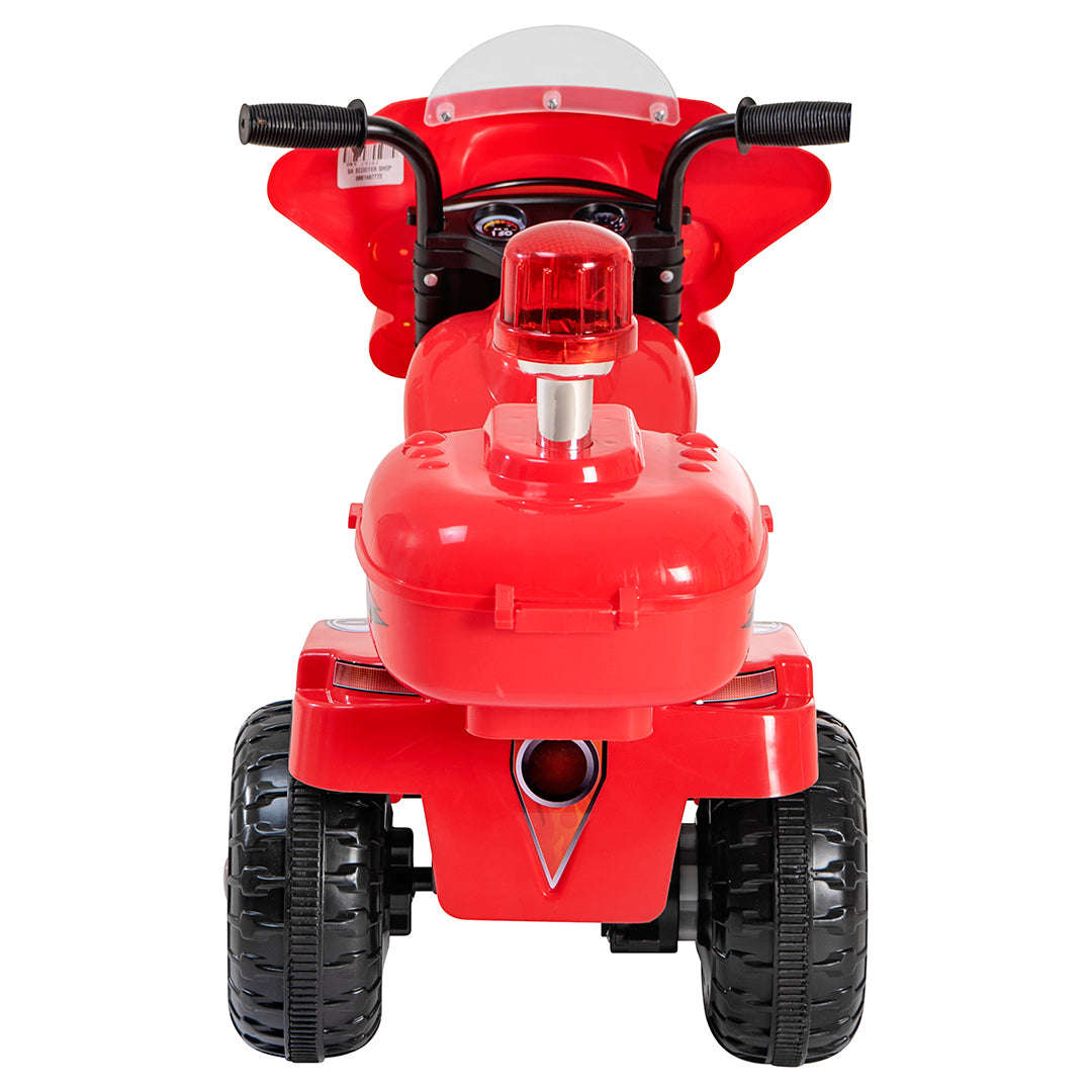 Racing motorcycle battery kids ride on- red