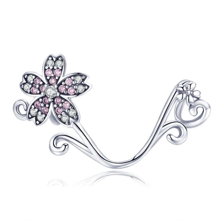 S925 Sterling Silver Beautiful Flowers DIY Bracelet Accessories, Silver