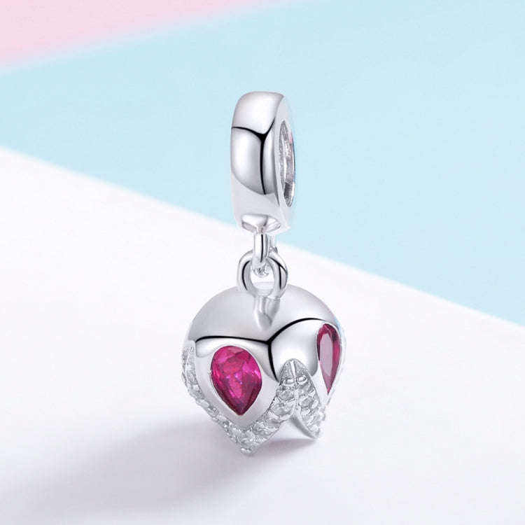 S925 Sterling Silver Pendant Tulip Beads DIY Bracelet Necklace Accessories