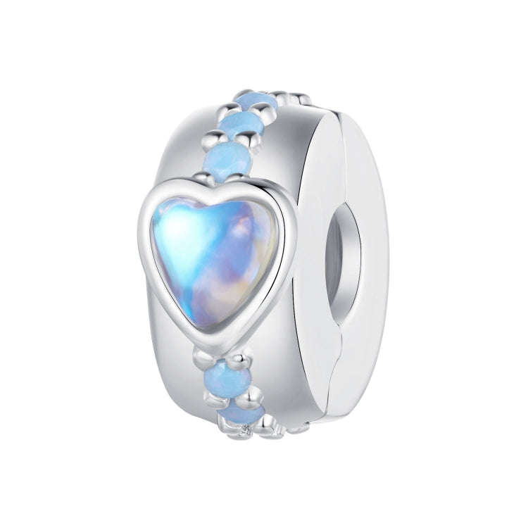 SCC2537 S925 Sterling Silver Necklace Pendant Accessories Magic Heart Positioning Buckle DIY Brac...
