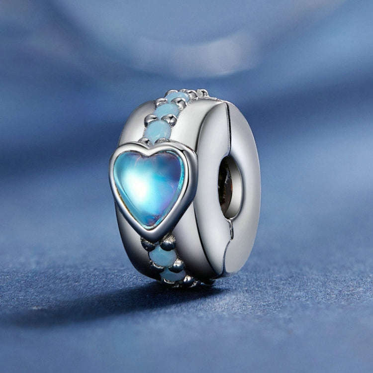 SCC2537 S925 Sterling Silver Necklace Pendant Accessories Magic Heart Positioning Buckle DIY Brac...