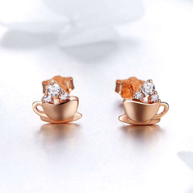 Coffee Shape Earrings Simple Girl Jewelry, SCE592