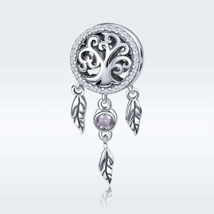 S925 Sterling Silver Retro Hollow Dream Catcher Beads DIY Beaded Bracelet Accessories, SCC723