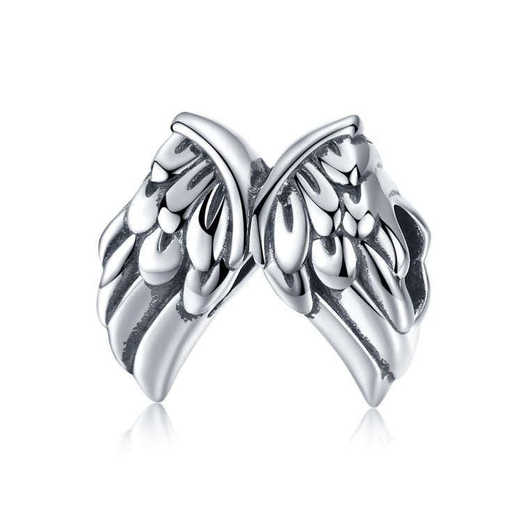 S925 Sterling Silver Angel Wings Loose Beads DIY Beaded Bracelet, Bead, Bead+Chain