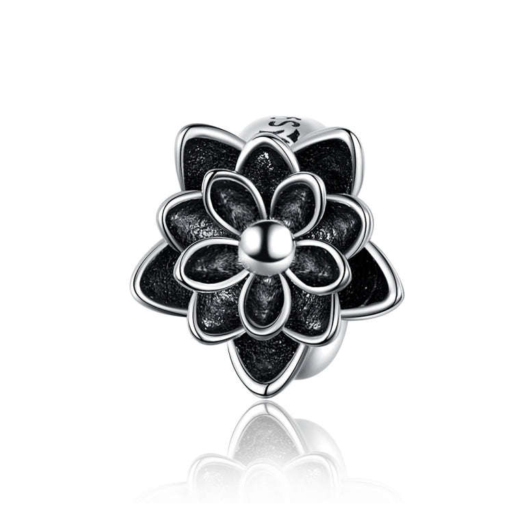 Lotus Beaded S925 Sterling Silver Loose Beads DIY Bracelet Silver Beads, SCC1196