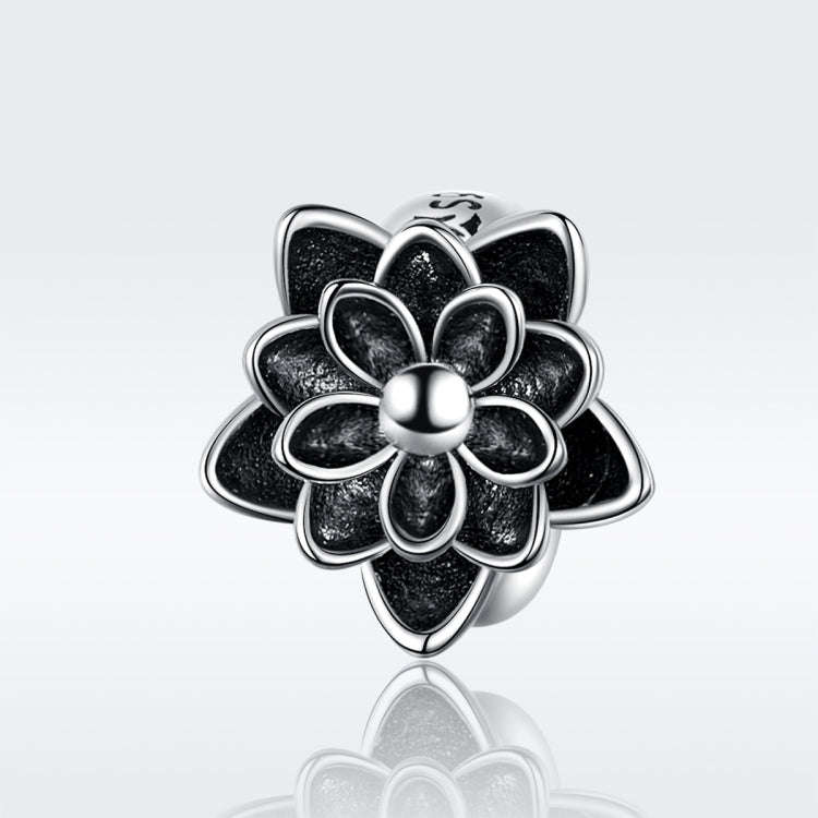 Lotus Beaded S925 Sterling Silver Loose Beads DIY Bracelet Silver Beads, SCC1196