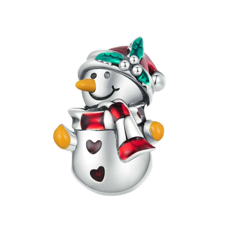 SCC2415 Christmas Snowman Bracelet Beads 925 Silver Beads Accessories, SCC2415