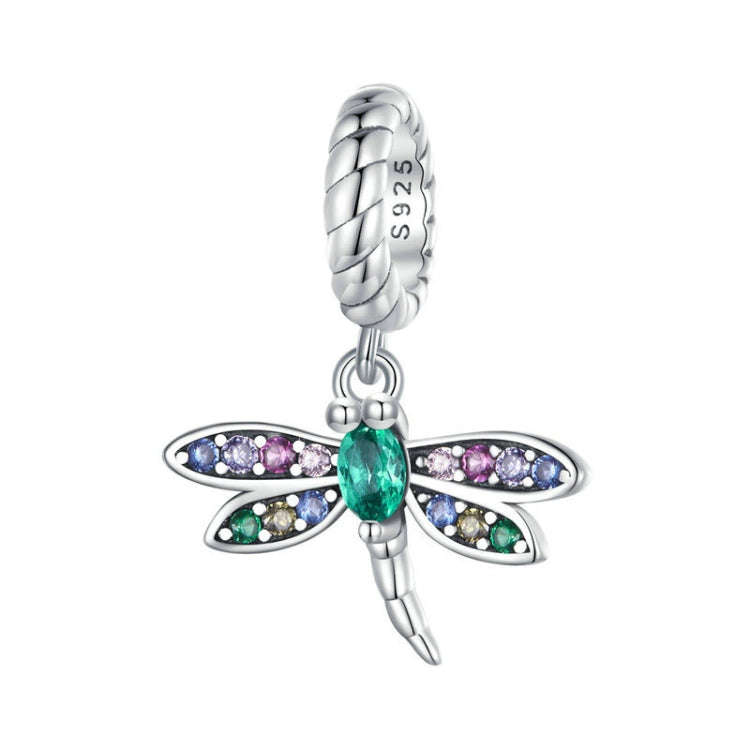 Sterling Silver Zircon Dragonfly Beaded Jewelry Accessory, SCX141