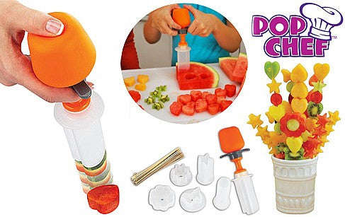POP Chef Fruit Deco Kit- Push, Pop, Eat