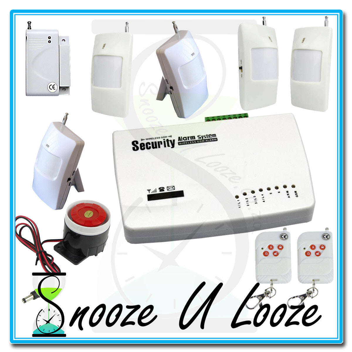 GSM Wireless security system with 6 Sensors **6 Month Warranty** - 315 Mhz