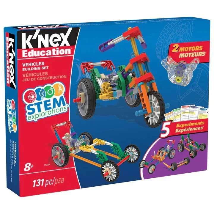 KNEX STEM Explorations Vehicles Building Set, 131 pieces