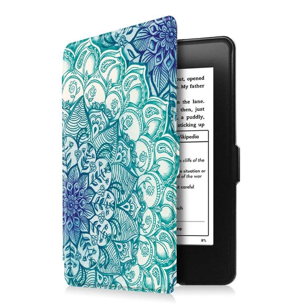 **FREE SHIPPING IN STOCK**Cover for Kindle Paperwhite 7th Generation - Emerald Illusions