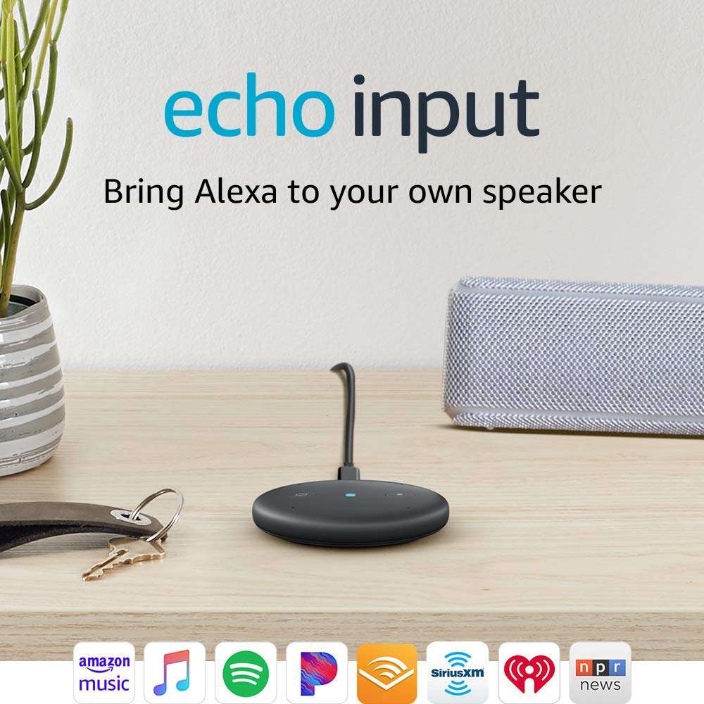Echo Input  Bring Alexa to your own speaker- Black*IN STOCK*