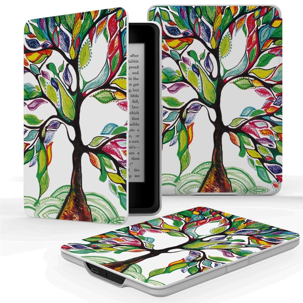 **FREE SHIPPING IN STOCK**Cover for Amazon Kindle Paperwhite - Lucky Tree White 7th Generation
