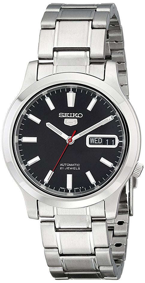 Seiko Men's SNK795 Seiko 5 Automatic Stainless Steel Watch with Black Dial