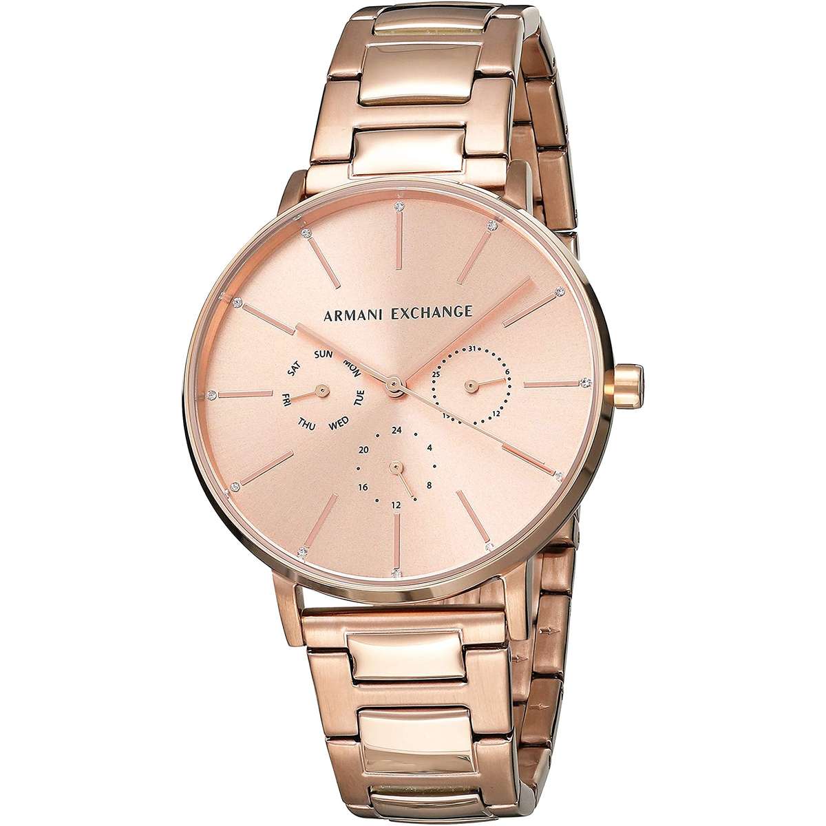 ARMANI EXCHANGE Lady Banks Ladies Rose Gold-Tone Watch