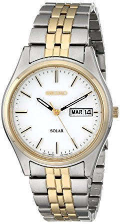 Seiko Men's SNE032 Two-Tone Stainless Steel Solar Watch