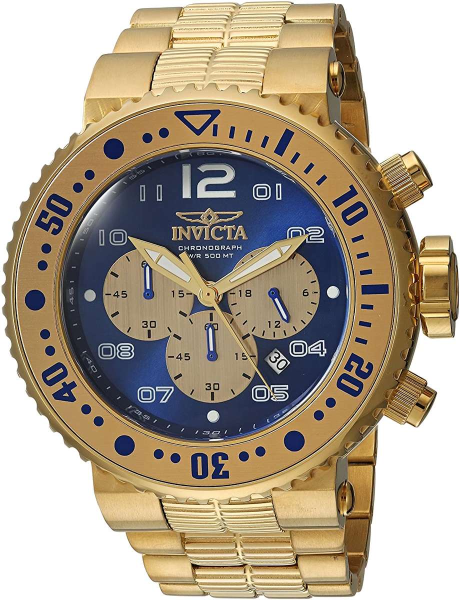 INVICTA Pro Diver Chronograph Blue Dial Men's Watch 25077**FREE SHIPPING**