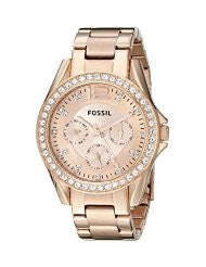 Fossil Ladies ES2811 Riley Rose Gold-Tone Watch**FREE SHIPPING**