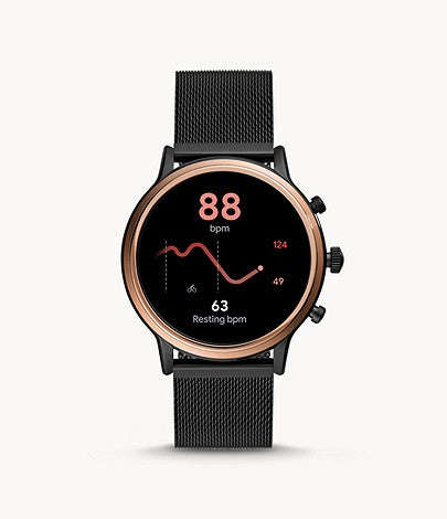 Fossil Gen 5 Carlyle  FTW6036 Stainless Steel Touchscreen Smartwatch with Speaker, Heart Rate, GP...