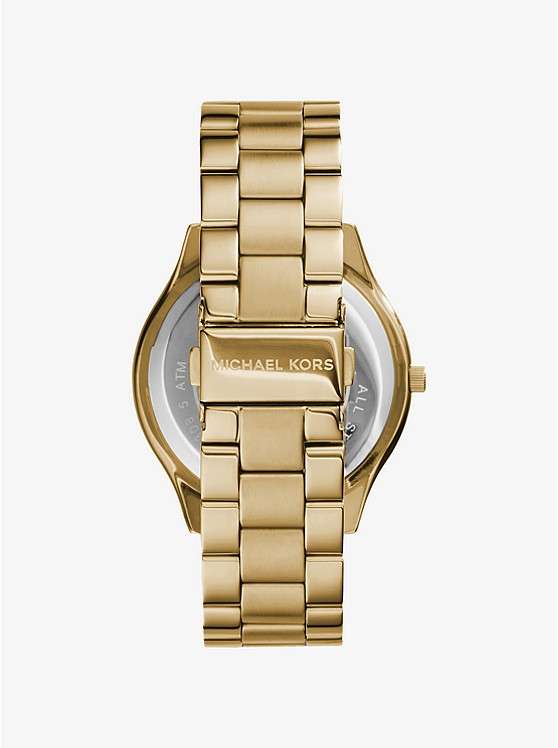 ***FREE SHIPPING***Michael Kors MK3179 Ladies Runway Gold-Tone Watch