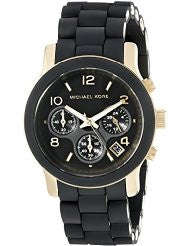 ***FREE SHIPPING IN STOCK***Michael Kors Women's MK5191 Runway Black Stainless Steel Watch