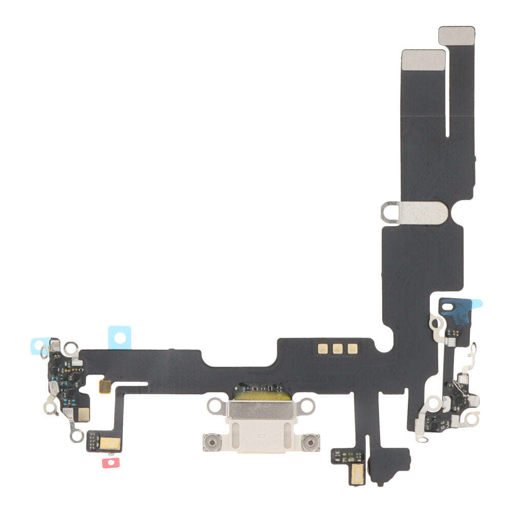 Charging Port Flex Cable for iPhone 14 Plus White OEM