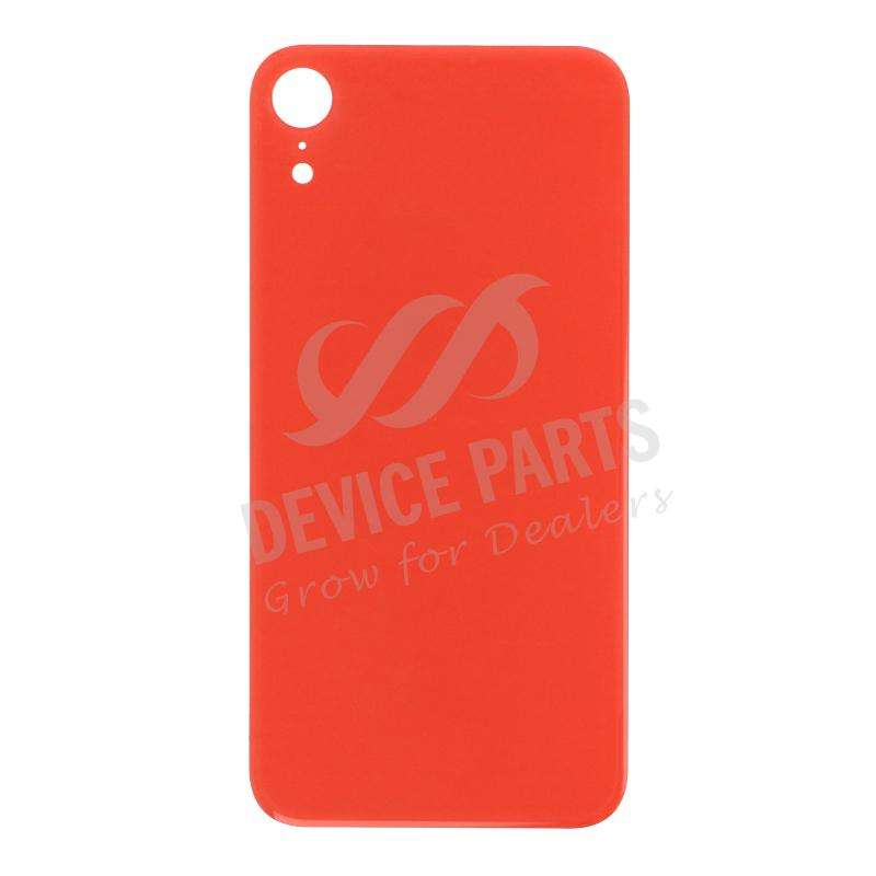 Battery Door with Adhesive for iPhone XR EU & Large Hole Version Coral Color OEM