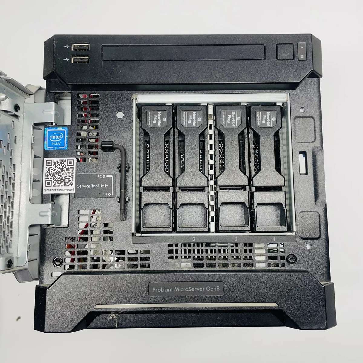 HPE ProLiant MicroServer Gen8: Intel 2.3Ghz 8GB Memory, 500GB HDD Drive (Used)