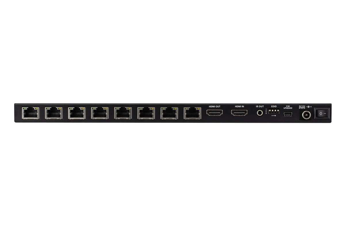 4-Port 4K HDMI Cat 6 Splitter with Receivers - 1 splitter and 8 receivers