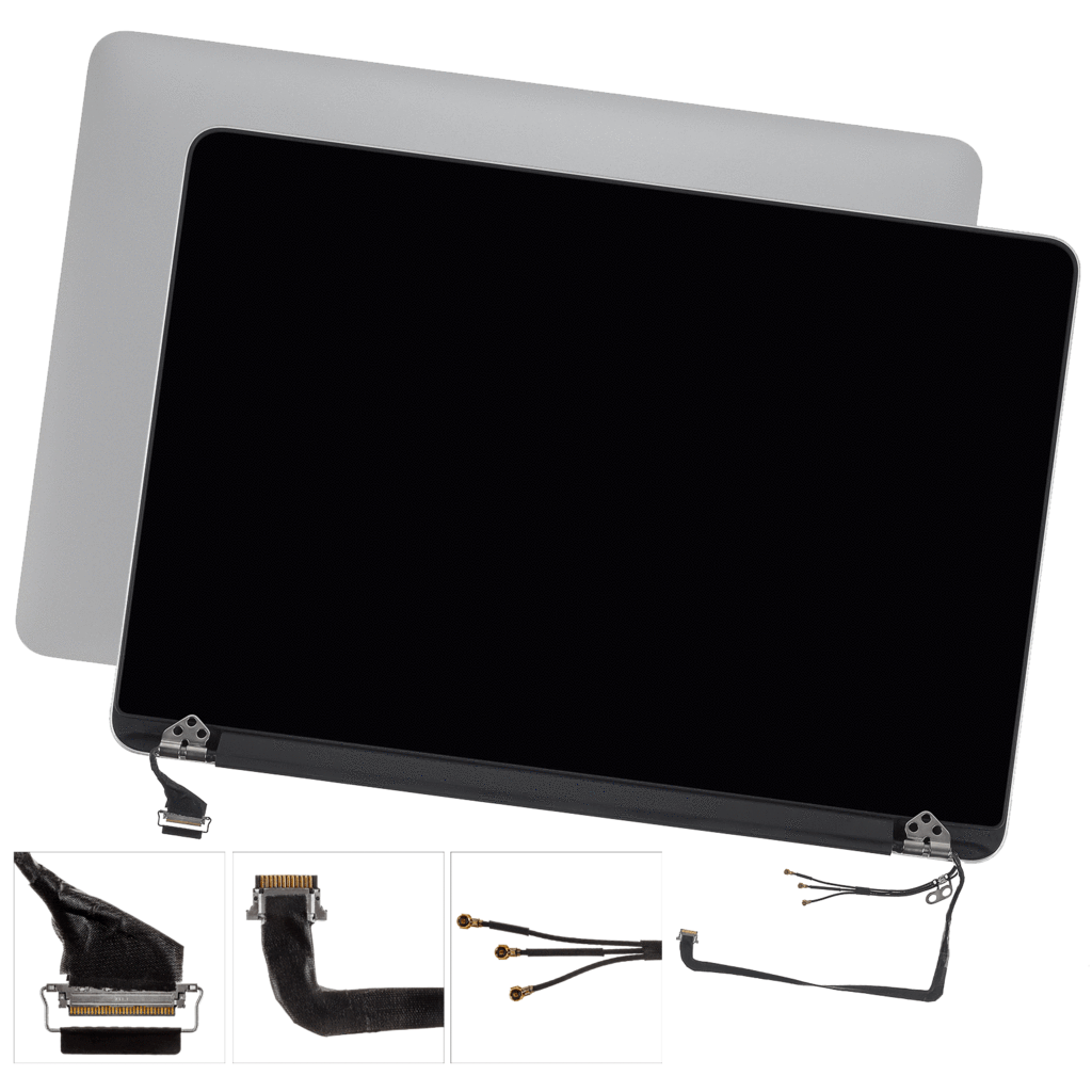 15 inch MacBook Pro  Silver Replacement Display Screen Assembly | A1398 Mid 2012  (Used)