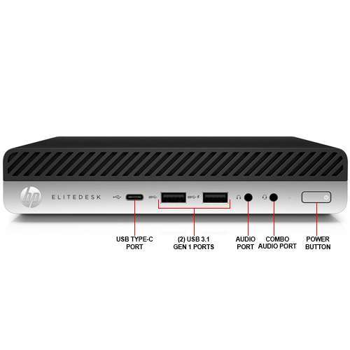 HP EliteDesk 800 G5 Desktop Mini PC: 9th Gen core i5, 16GB RAM, 256GB SSD, Win 10 Pro Tiny deskto...